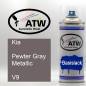 Preview: Kia, Pewter Gray Metallic, V9: 400ml Sprühdose, von ATW Autoteile West.